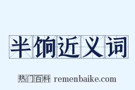 半饷近义词是什么意思的图片